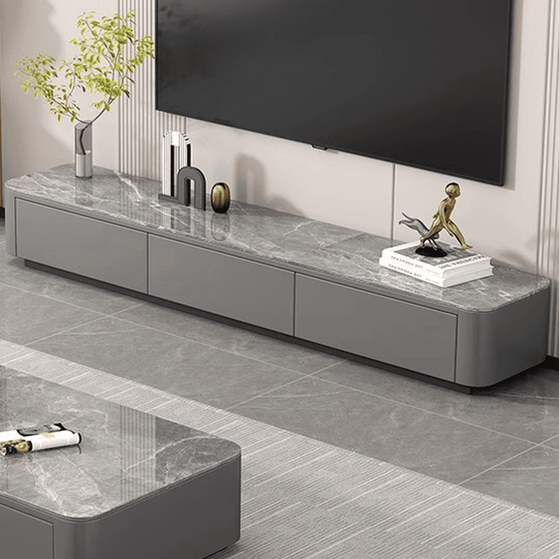 Casual Sintered Stone TV Stand with Multiple Drawer Options - image 14