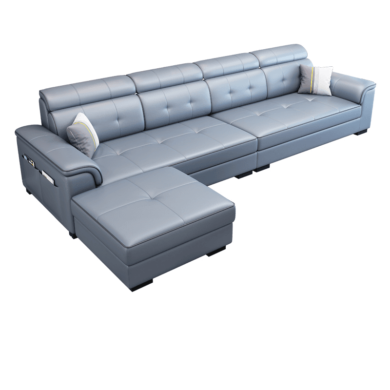 L-Shape Parlor Corner Sectional with Left Hand Facing Orientation, Decorative-stitched Tufting and Concealed Support - image 7