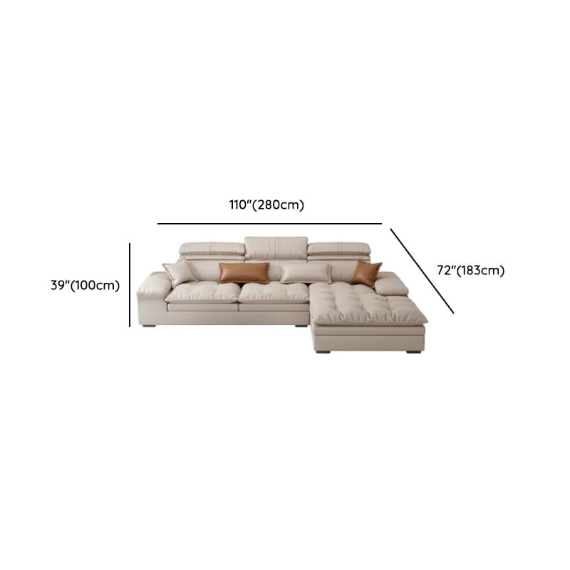 Comfortable L-Shape Corner Sectional Seats 5, Right Hand Facing with Down Seat Fill - image 10