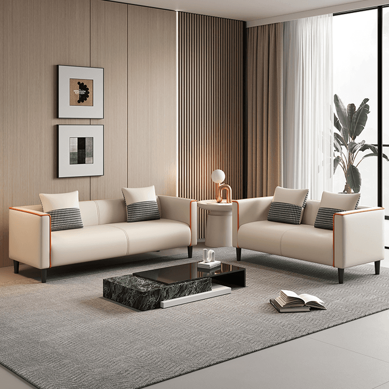 Trendy Water Resistant Standard Sofa/Loveseat with Pillow Back in Dark Gray/Dark Blue/Sage, Arm Included, 2 People/Seats 3/4-seater, 2 Pillows - image 9