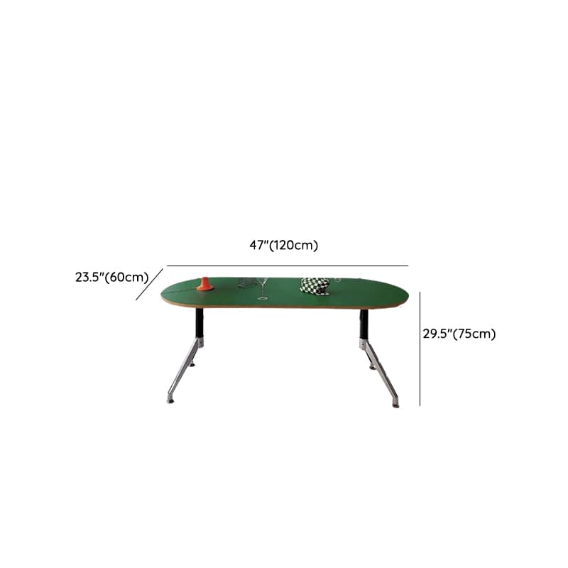 Art Deco Olive Green Reclaimed Wood Table, Standard Height, Fixed Mechanism, Seats 4 or 2 - image 11