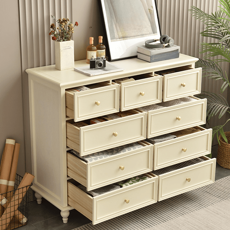 Simplistic Solid+Composite Wood Wardrobe Combo/Lingerie Chest with 7/9/6 Drawers in Horizontal/Vertical Orientation - image 8