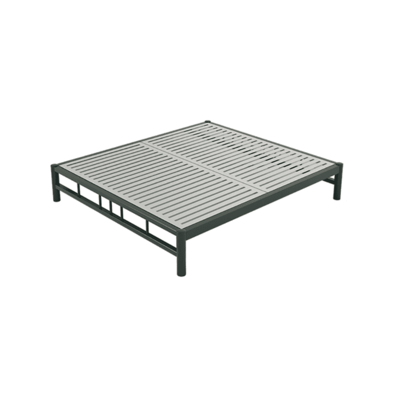 Solid Color Stainless Steel Platform Bed for Bedroom - image 9