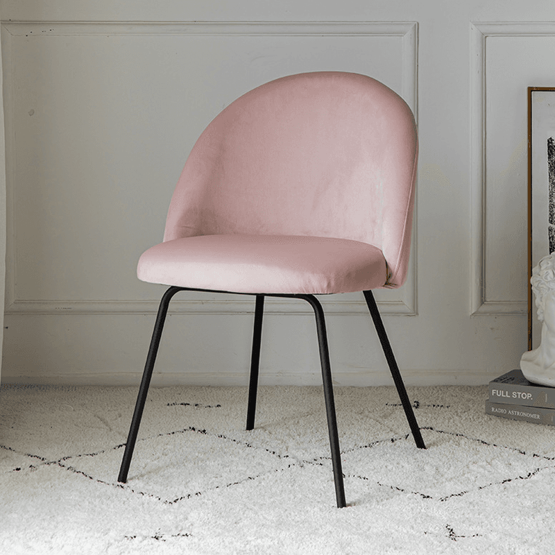 Unwavering Textile Upholstered Side Chair with Solid Back and Foot Pads for Dining Room in a Lavish Style - image 6