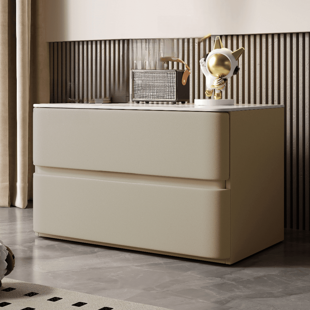 Artistic 2 Drawers Drawer Storage Bedside Table - image 9