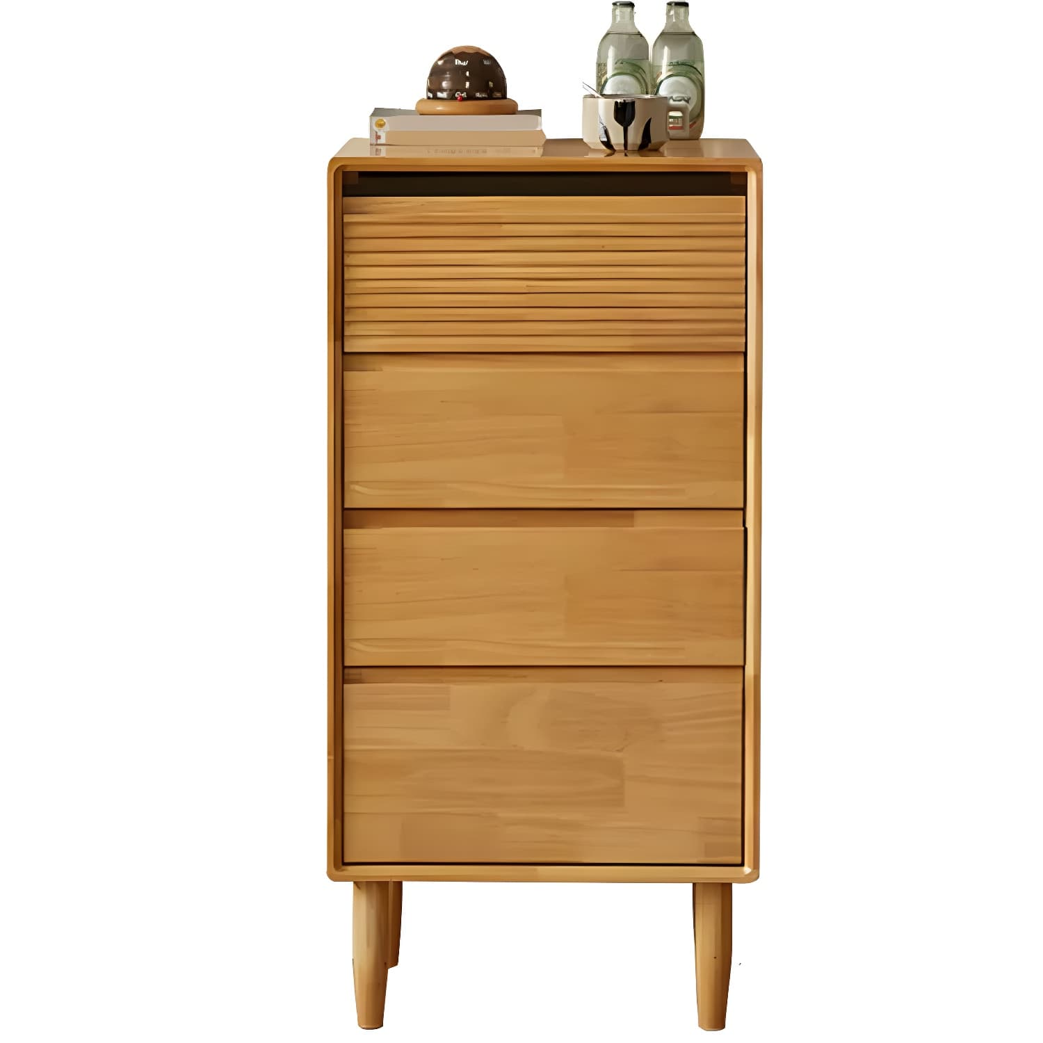 Cabinetry Concept Modern Wood Dresser with Drawers in Narrow Width