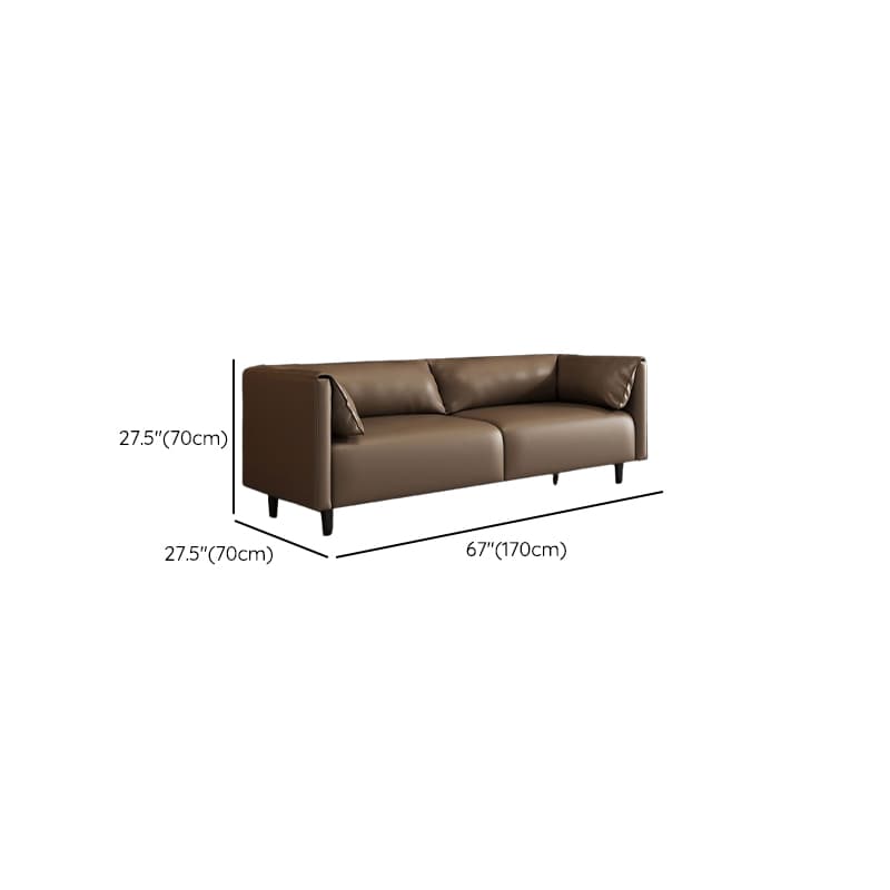 Simplistic Scratch-repellent/Water Resistant Sepia/Apricot Color/Dove Grey Loveseat/Standard Sofa with Cushion Back and Pillow Top Arm for 2-seater/for 3 for Sitting Room - image 21