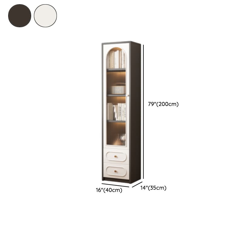 Detached Scratch-immune Accent Cabinet with Glazed Door, Adjustable Shelf, Cabinet Knobs, Soft Close Drawer, and Stain Resistant Finish - image 16