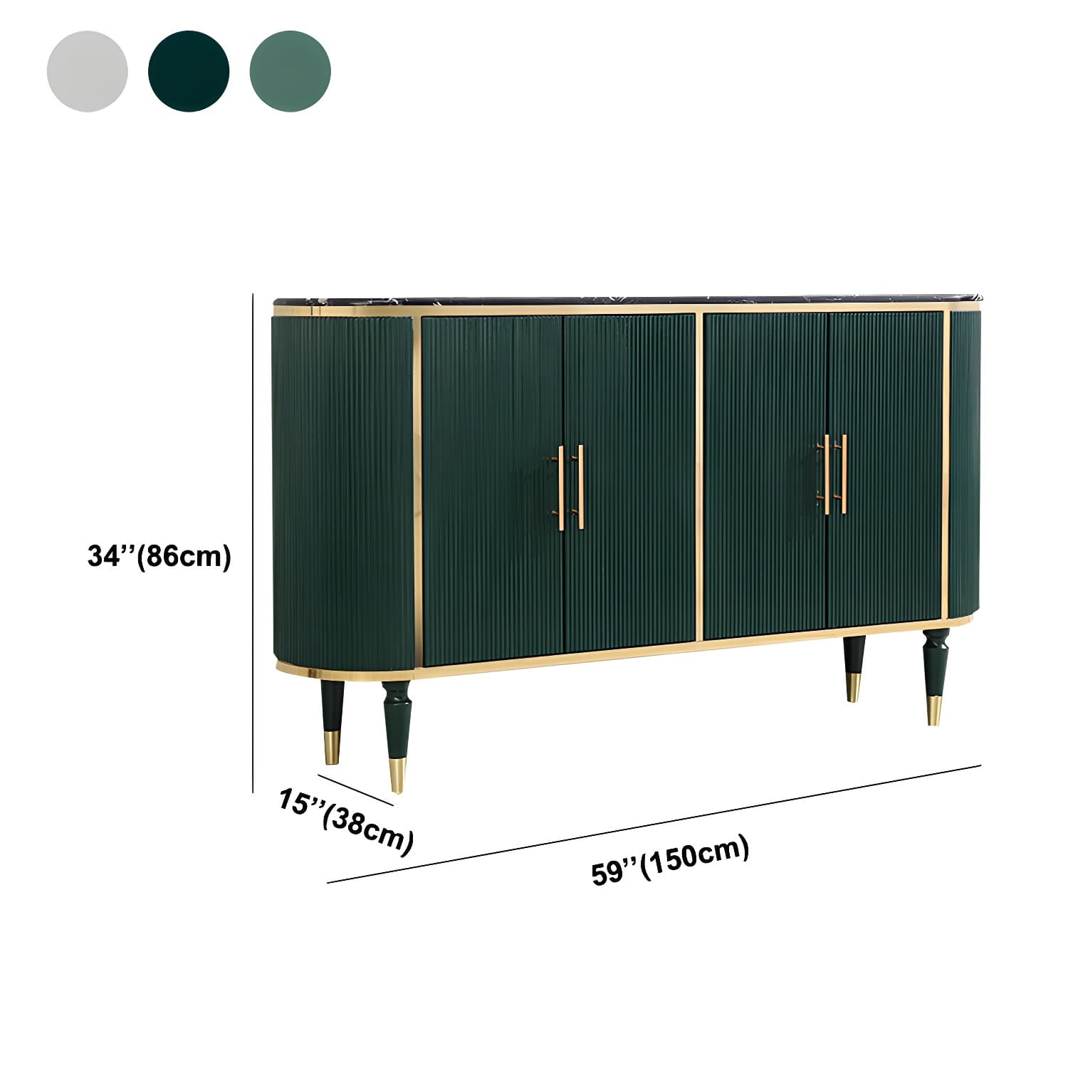Wood Sideboard Contemporary Style Side Board for Dining Room - image 23