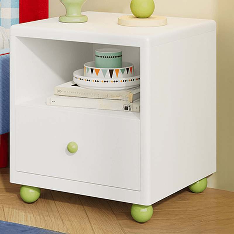 Organic Modern 2 Tiers Nightstand With Drawer Organization/Open Nightstand with Alloy Countertop - image 6
