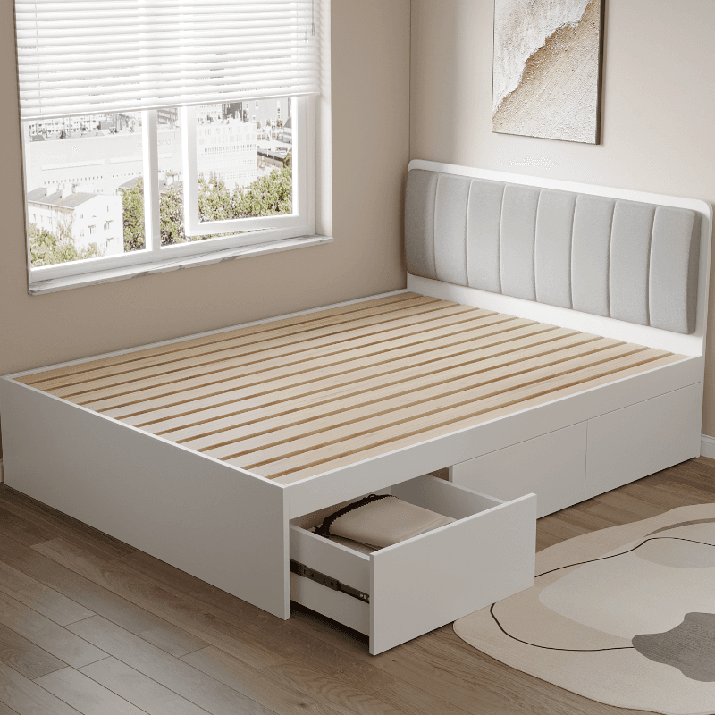 Solid Color Storage Included with 2 Drawers for Bedroom