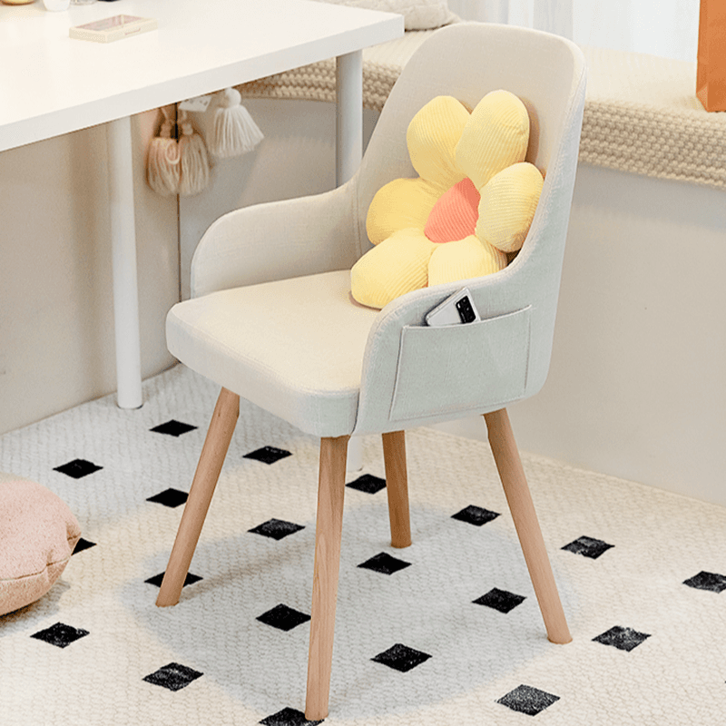 Rotatable/Non-Rotatable Steady Outlined Upholstered Arm Chair for Dinette with Solid Back and Foot Pads in a Modish Style - image 13