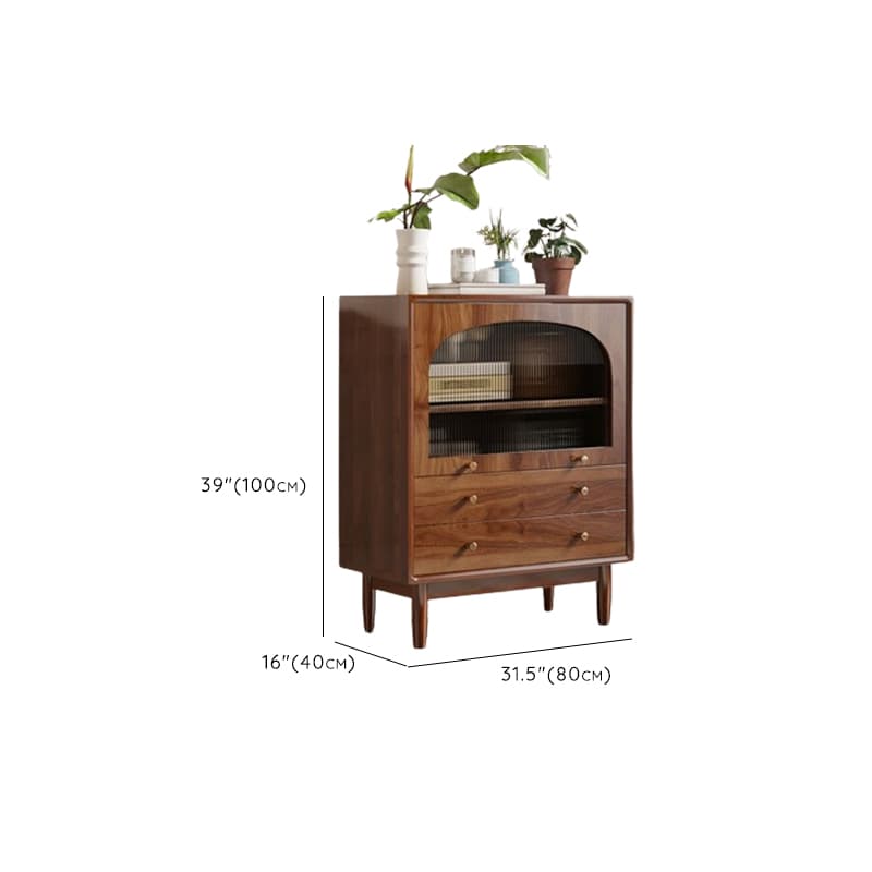Mid-Century Modern Standalone Accent Cabinet for Parlor with Hydrophobic Feature - image 7