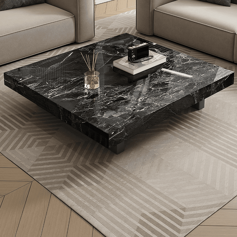 Square Board Game Coffee Table with Sled Base Suitable for Living Room Use - image 5