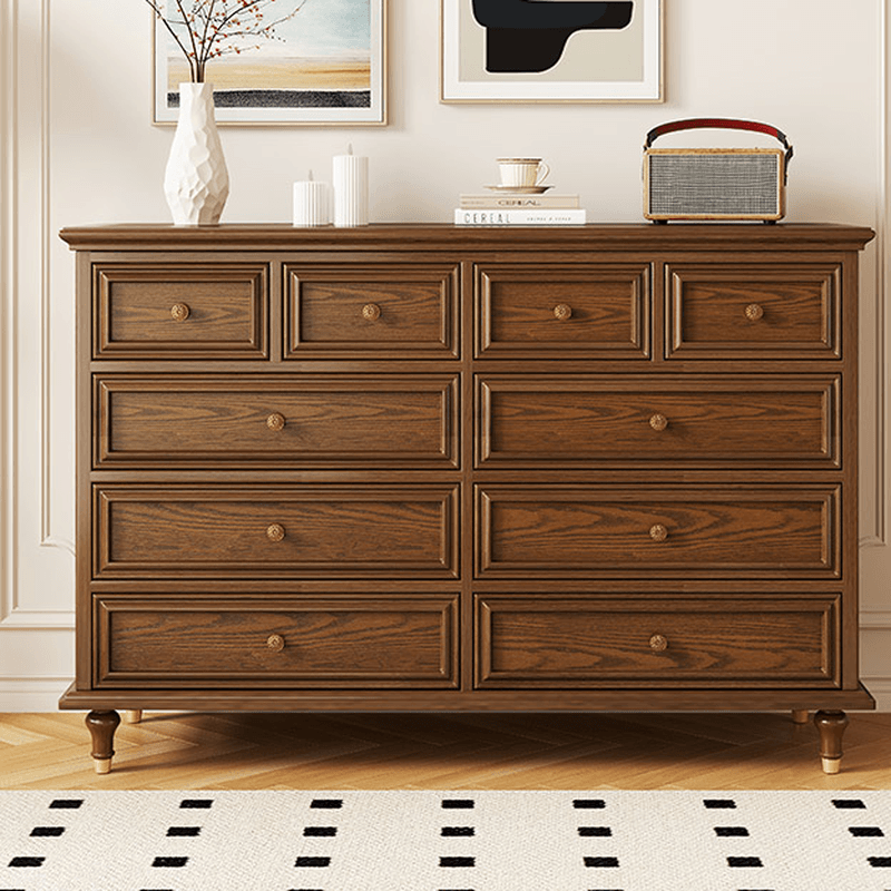Trendy Composite Wood Double Dresser with 8/10/5 Drawers in Horizontal/Vertical Orientation - image 5