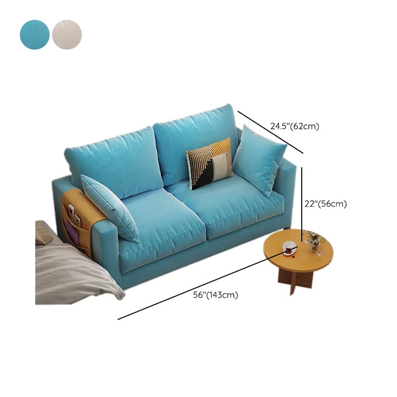 Scratch-immune Loveseat with Arm, Seating for 2, Receptacle Storage, Slipcover, and 2 Pillows - image 25