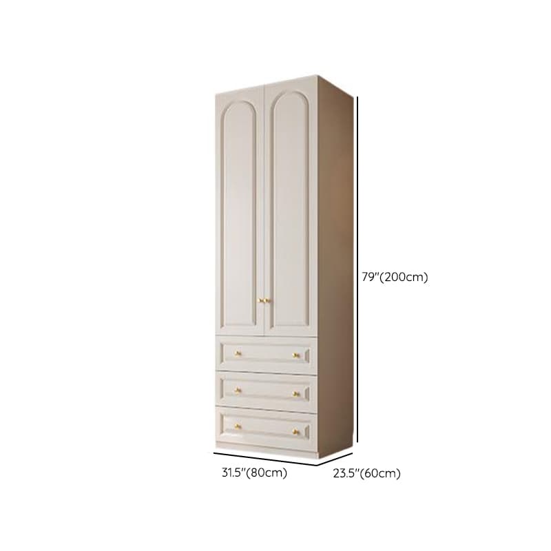 Minimalist Manufactured Wood Independent Almirah with Soft Close Drawer, Interior Shelves, and Clothing Rod - image 8