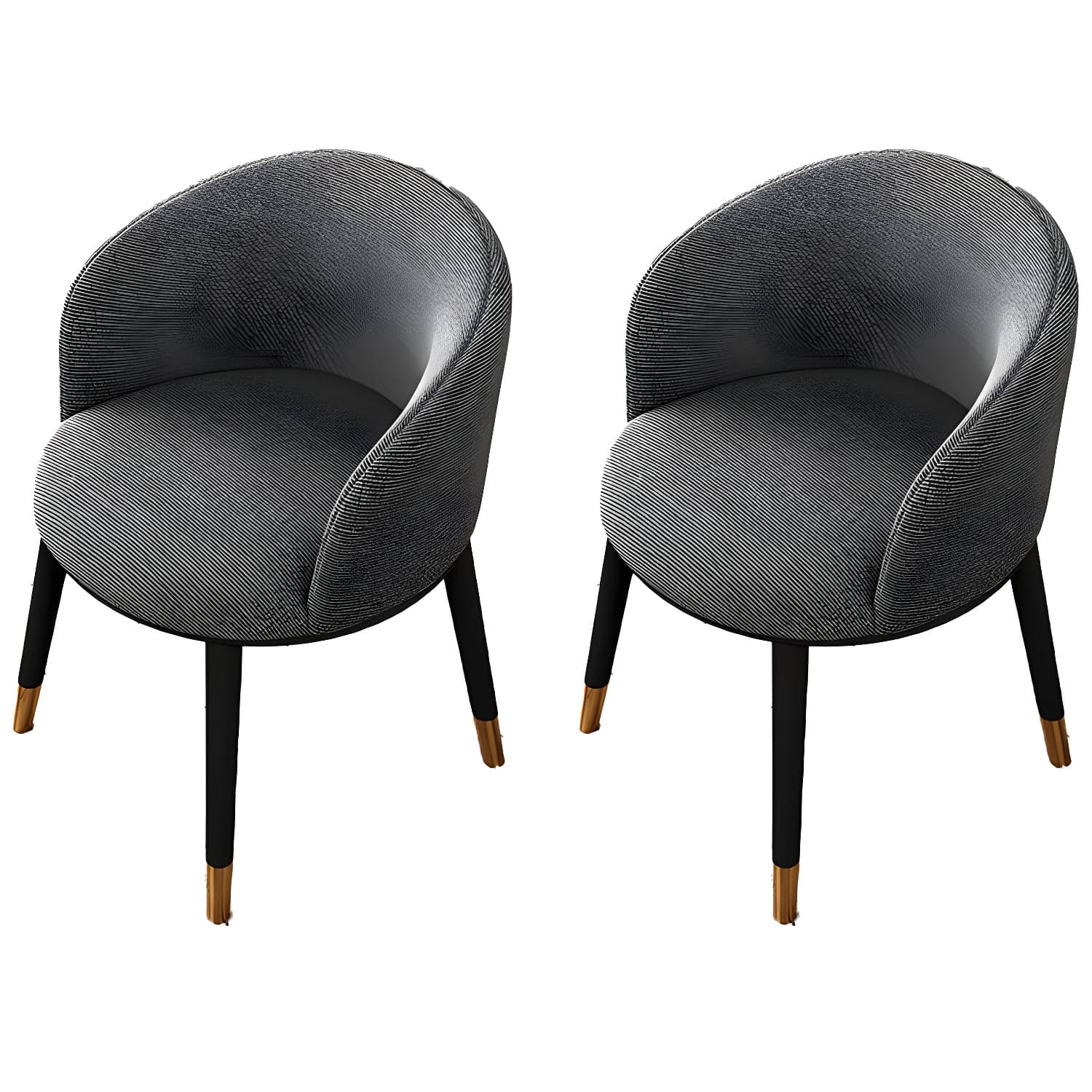 Contemporary Leather Home Arm Chair Solid Back Matte Finish Dining Chair - image 20