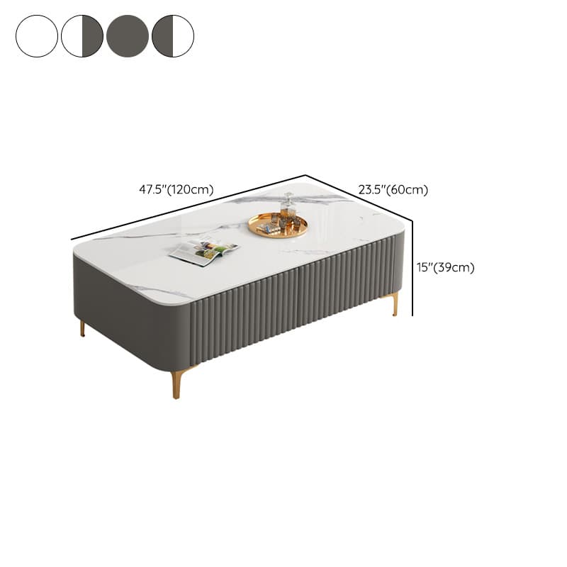 Simplistic Rectangular Vitreous TV Stand with Locker, Cable Management & 2 Drawers - image 19