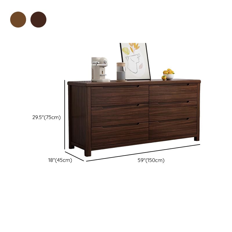 Art Deco Drawer Storage Nightstand with 6 Drawers/5 Drawers/9 Drawers and Lumber Tabletop - image 12