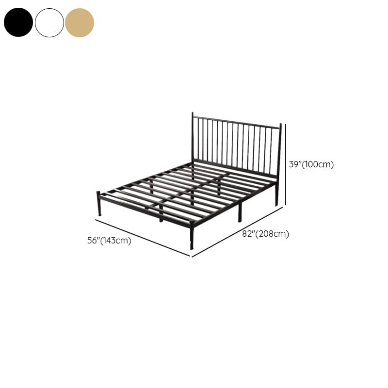 Solid Color Iron Slat Bed for Living Room - image 16