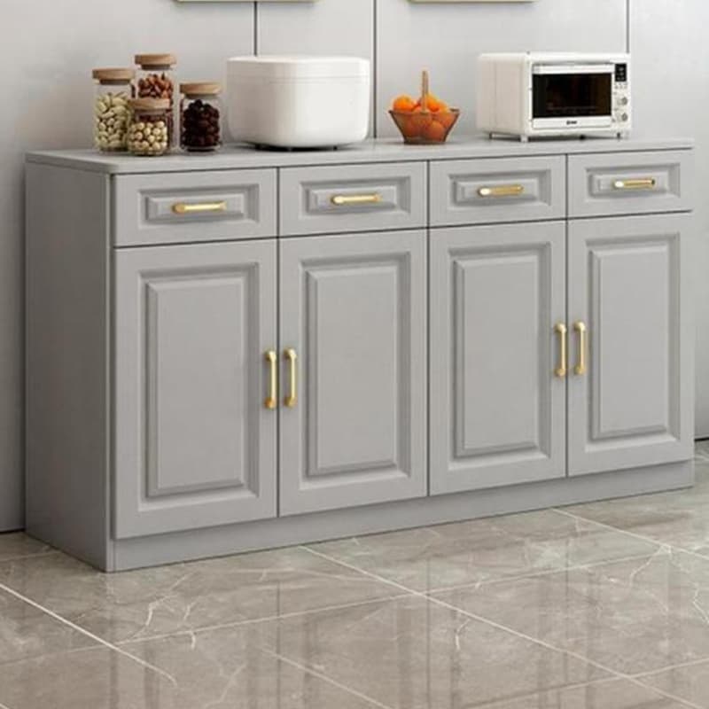 Modern Wood Sideboard Credenza with Drawers and Interior Shelves - image 11