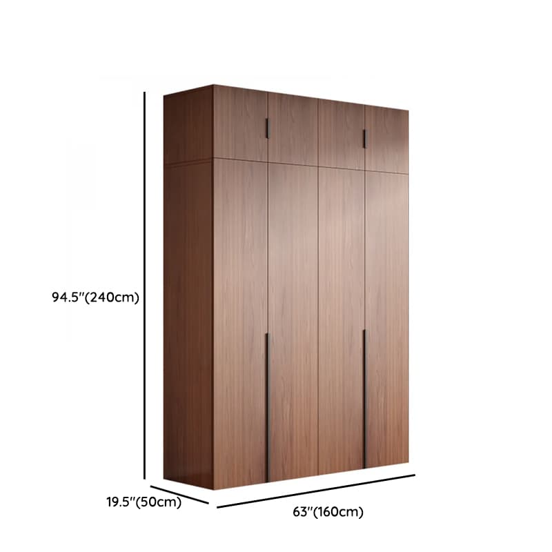 Sepia Minimalist Lumber Independent Cabinet Armoire with Soft Close Door, Interior Shelves, and Hanging Rod - image 18