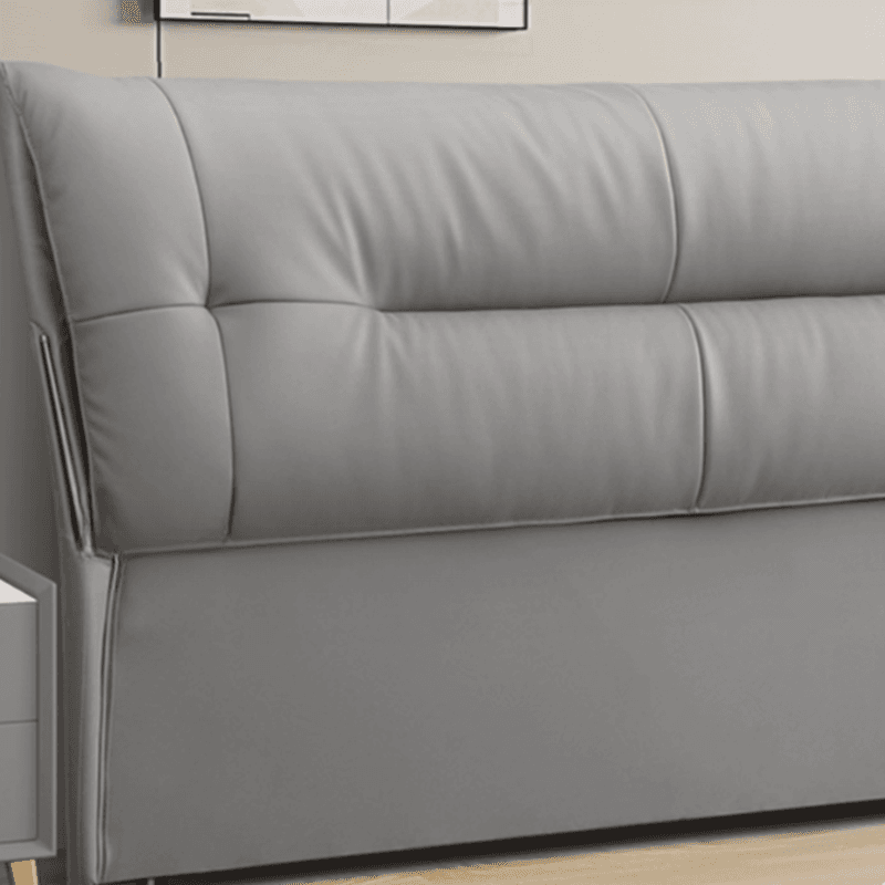 Simplistic Style Panel Headboard with No Distressing, Piled Tufted Rectangular Shape for King/Queen/Full Bed, Cotton Upholstery Fill, Standard Height - image 10