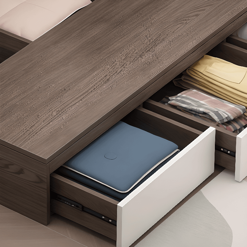 Solid Color Storage Included with 3 Storage Boxes for Bedroom - image 7