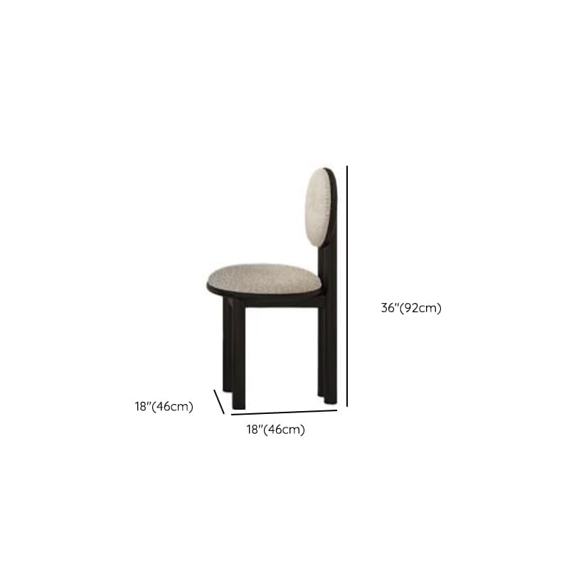 Dining Table Set with Rectangular Shape, Two-sided Pedestal, Fixed Table, Padded Chair with Back, 5-piece in White - image 17