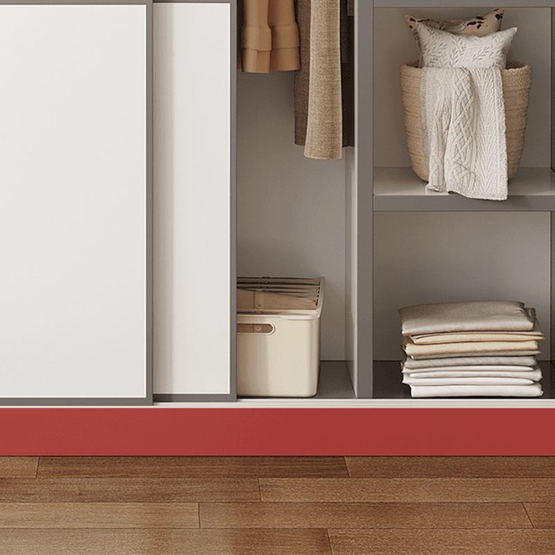 Minimalist Manufactured Wood Cabinet Armoire with Soft Close Door, Interior Shelves, and Clothing Rod - image 11