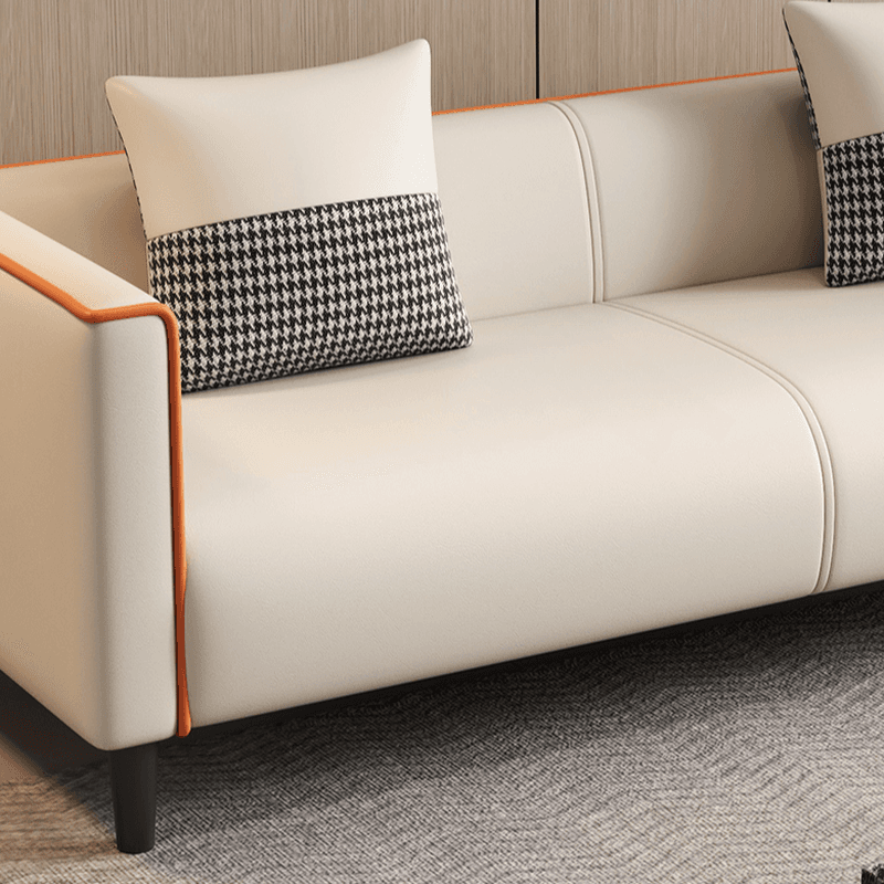 Versatile Standard Sofa/Loveseat/Single Sofa in Synthetic Leather with Grey/Dark Blue/Light Green Upholstery and Arm - image 11