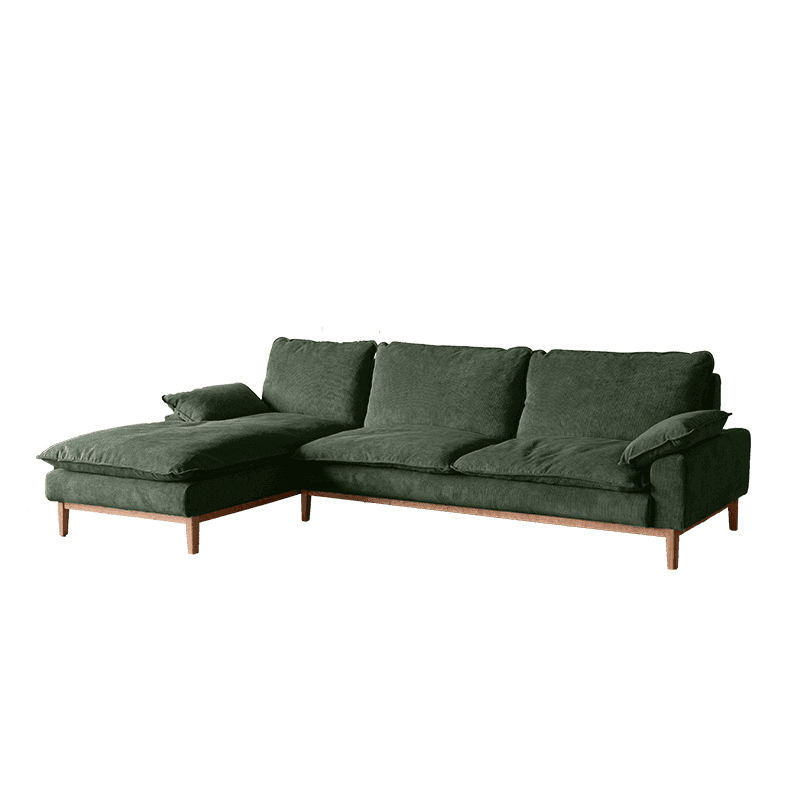 Contemporary Seats 2/1 Person Straight/L-Shaped Horizontal Left Sofa Couch /Chaise with Natural Wood Frame - image 18