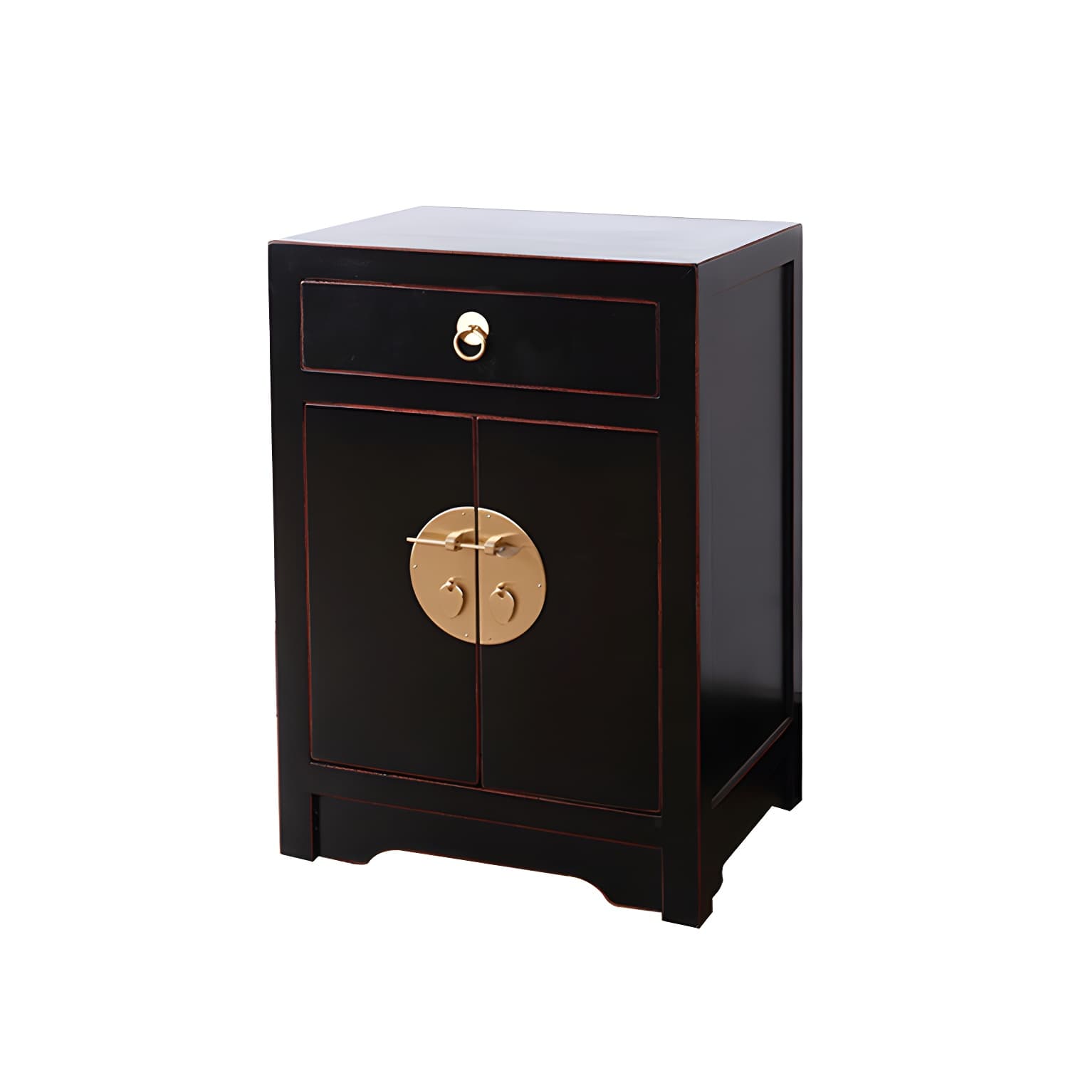 Solid Wood Nightstand with Cabinet 27.5"Tall 1 - Drawer Nightstand - image 14