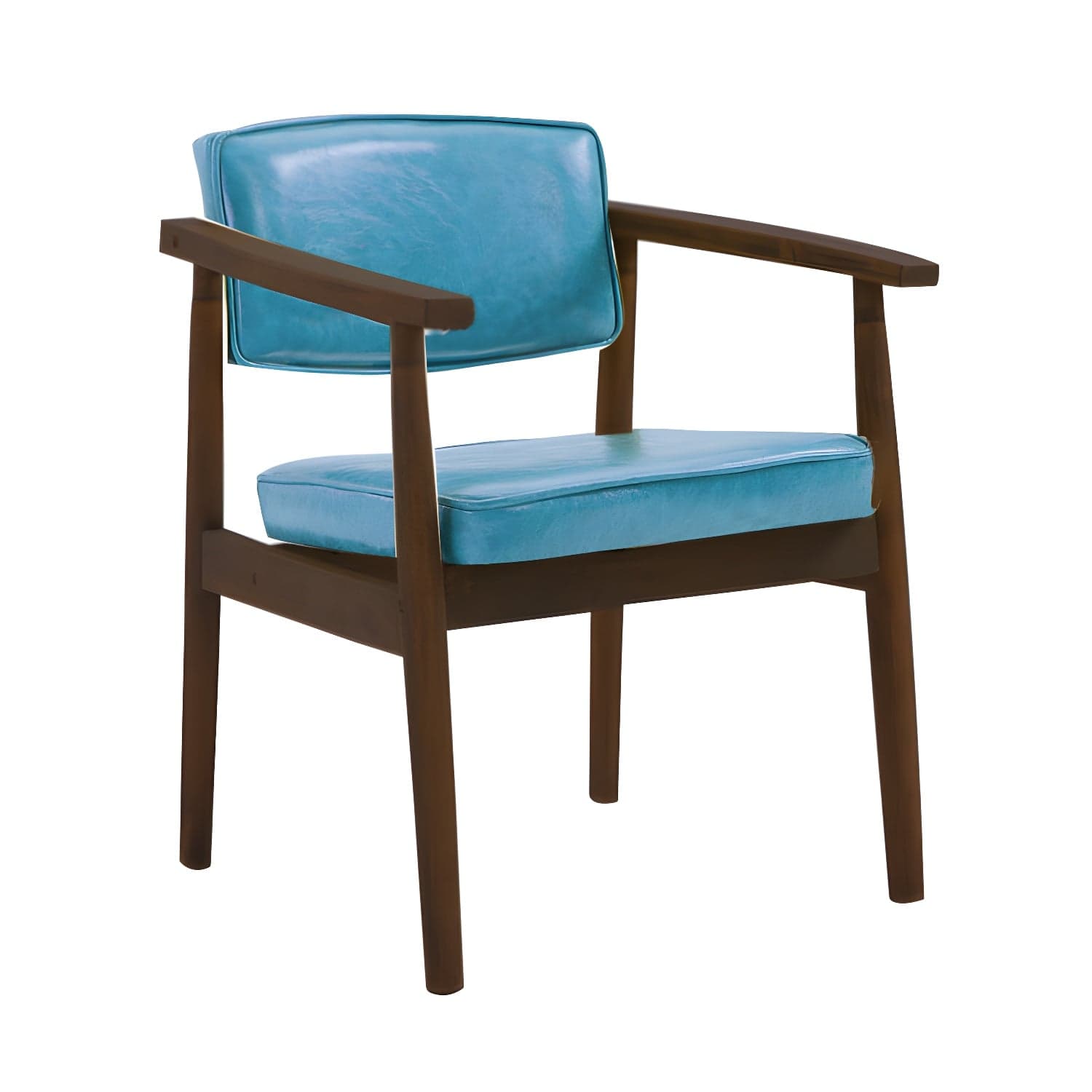 Modern Wood Dining Arm Chair Open Back Single Dining Side Chair for Home Use - image 4