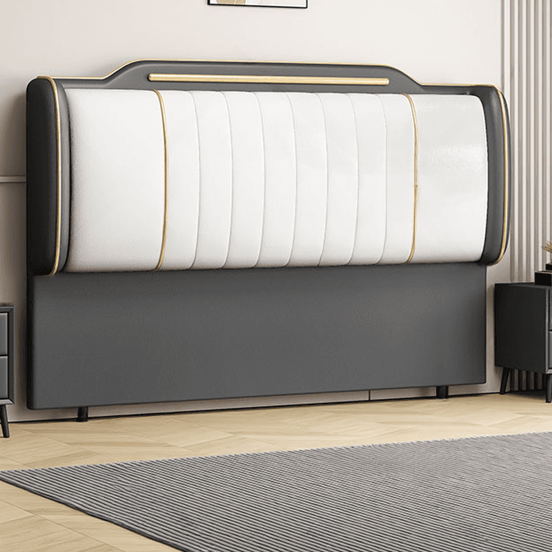 Simplistic Style Wingback Headboard with Camelback Shape in Pine Wood, No Distressing, Available in King/Queen/Full Sizes, Featuring Sponge Upholstery and Standard Height - image 15