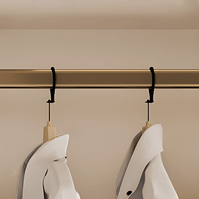 Casual White Wooden Wardrobe with 5 Drawers/4 Drawers/2 Drawers, Interior Shelves & Hanging Rod - image 3