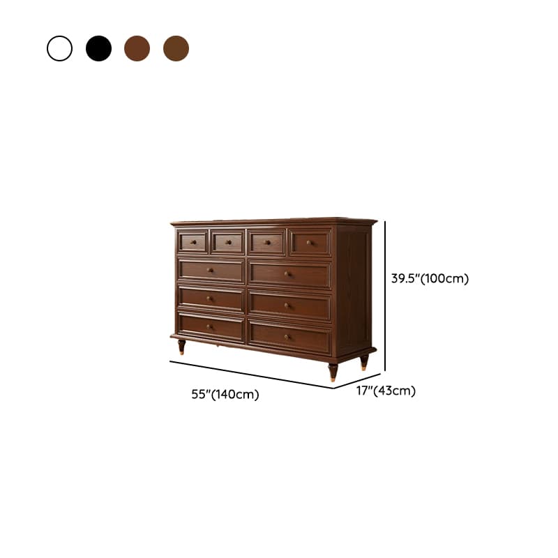 Trendy Raw Wood Console Dresser with 8/10/5 Drawers in Horizontal/Vertical Orientation - image 19