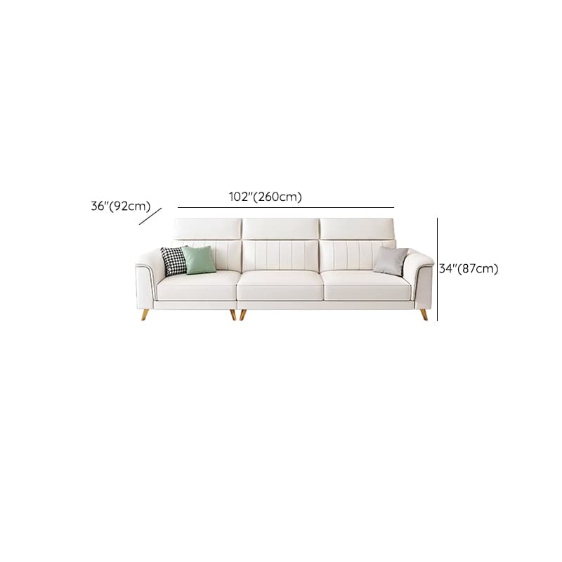Modern Reversible Sectional with Flared Arm and Stain-Resistant Tech Cloth Upholstery - image 27