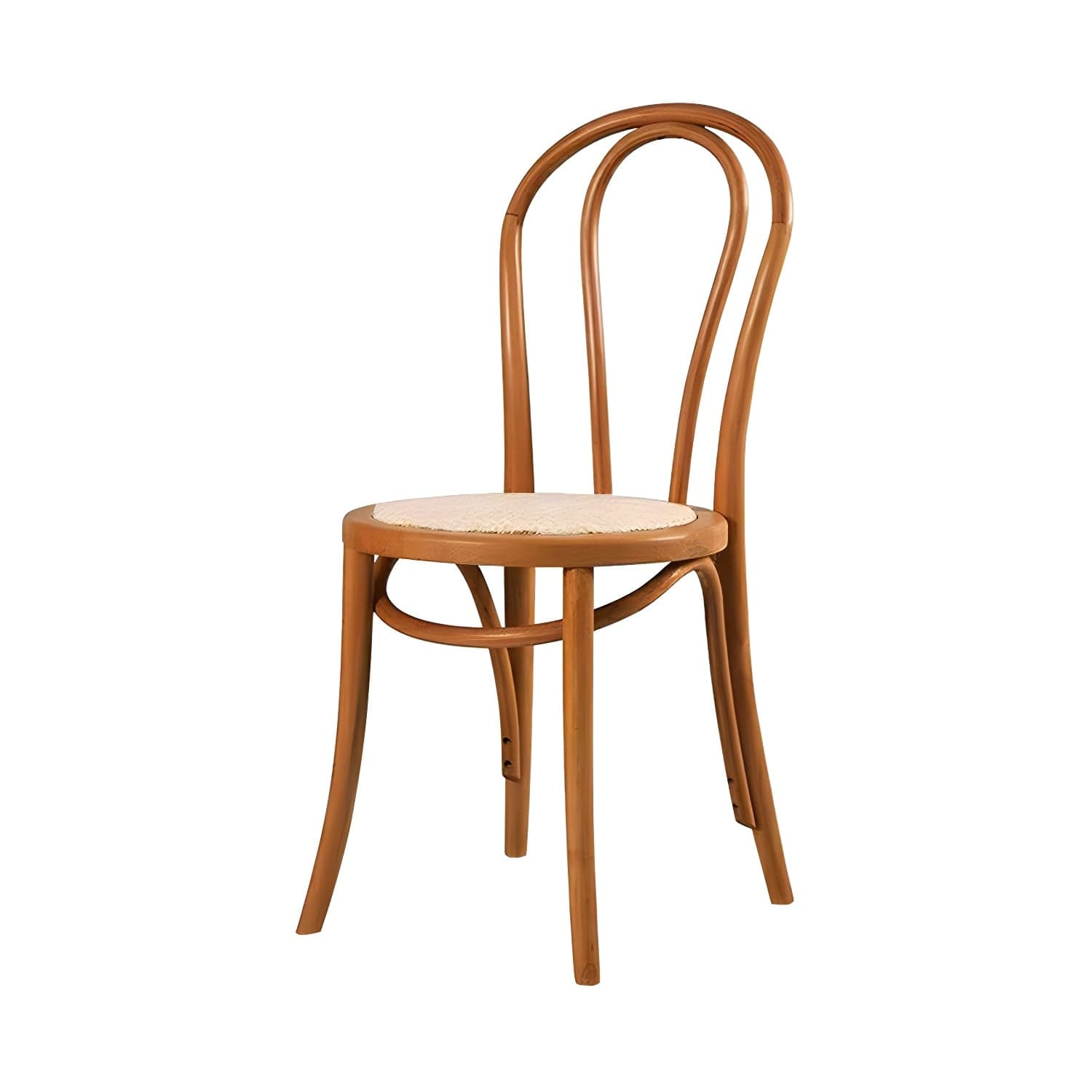 Modern Open Back Side Chair with Beech Wood Legs for Kitchen & Dining - Non-Upholstered - image 5