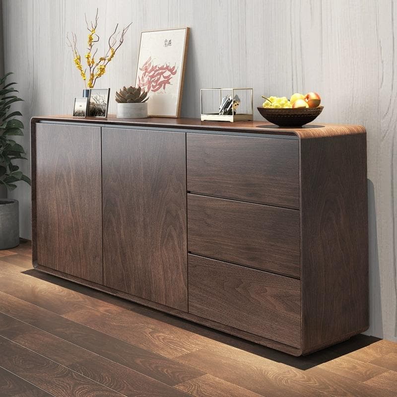 1 Shelf & 2 Doors & 3 Drawers Wood Standard/Narrow Sideboard with Closet & Kitchen Cupboards - image 5
