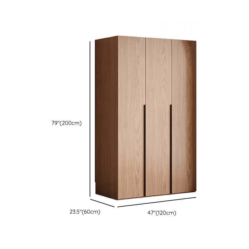 Cocoa Art Deco Self-supporting Cabinet Armoire with Soft Close Drawer, Interior Shelves, and Hanging Rod - image 7