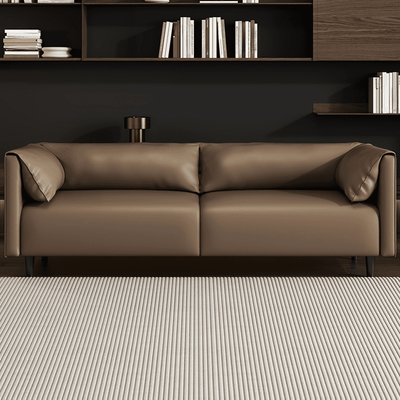Simplistic Scratch-repellent/Water Resistant Sepia/Apricot Color/Dove Grey Loveseat/Standard Sofa with Cushion Back and Pillow Top Arm for 2-seater/for 3 for Sitting Room - image 9