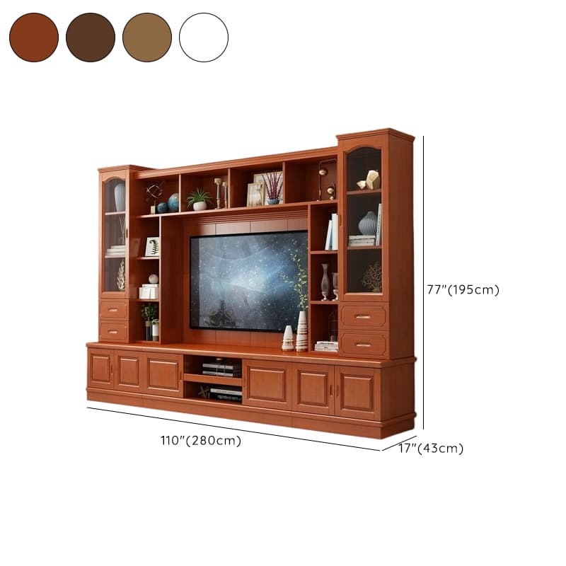 TV Entertainment Center with Bridge & Hutch, Entertainment Center with Gate & 2 Bookcases - image 13