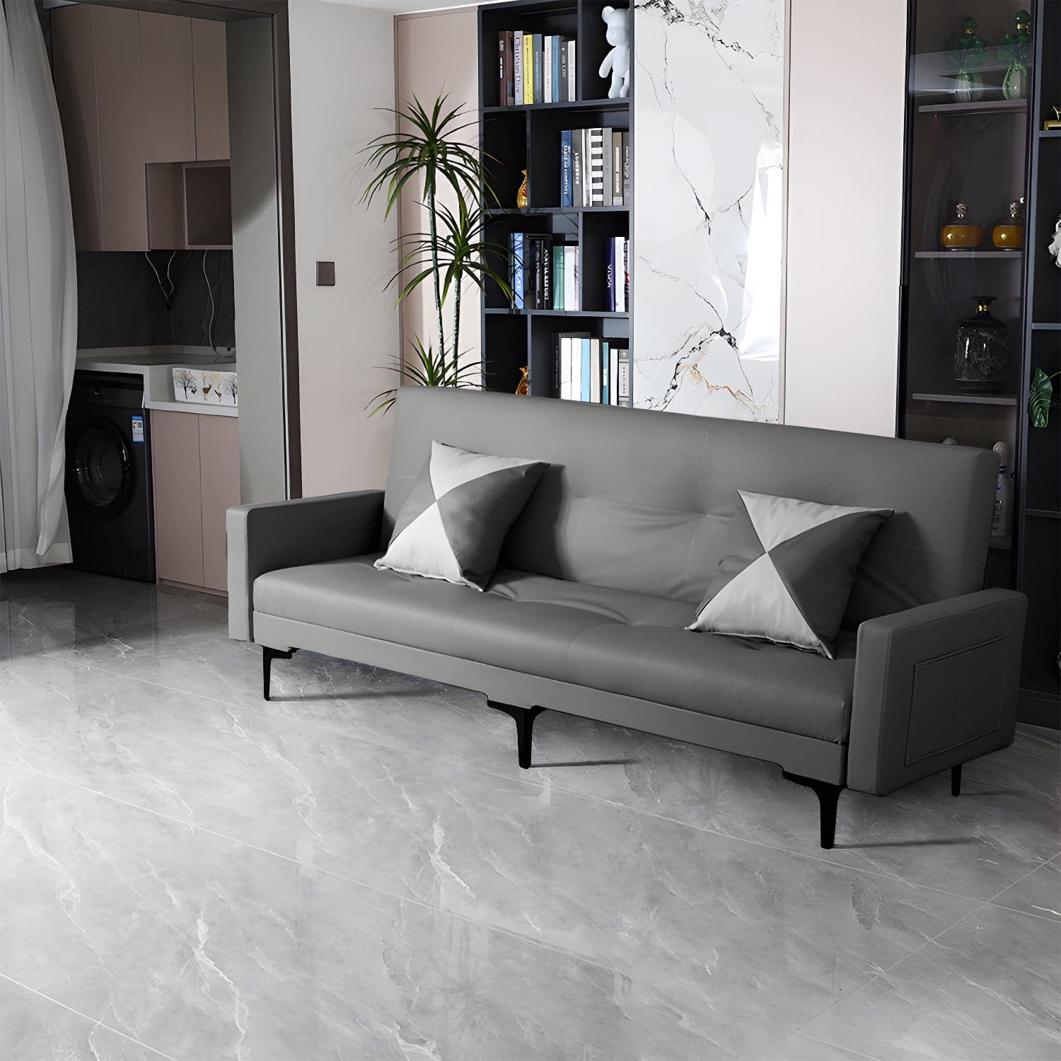 Modern Folding Double Chaise in Natural Color for Drawing Room - image 3