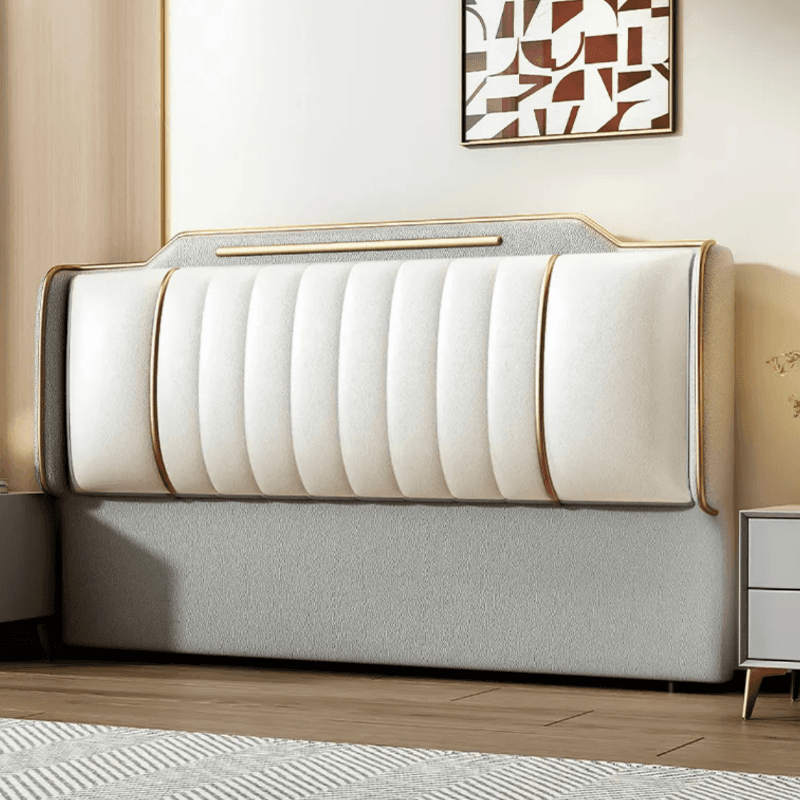 Simplistic Style Panel Headboard in Natural Wood with No Distressing, Rectangular Shape for Queen/Full/Twin XL Bed, Featuring Sponge Upholstery and Standard Height - image 12
