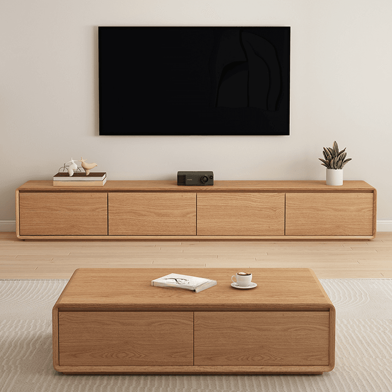 Nordic TV Stand Shape in Rectangle for Sitting Room with Ventilation and Door - image 3