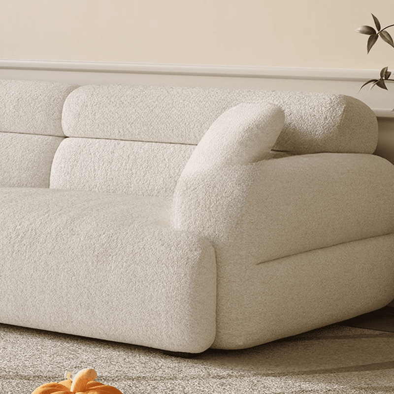 Modish Solid Color Stain Resistant Standard Sofa in Black/Light Gray/Coffee with 2 Pillows, Available in 4-seater/5 Person/3-seater - image 14