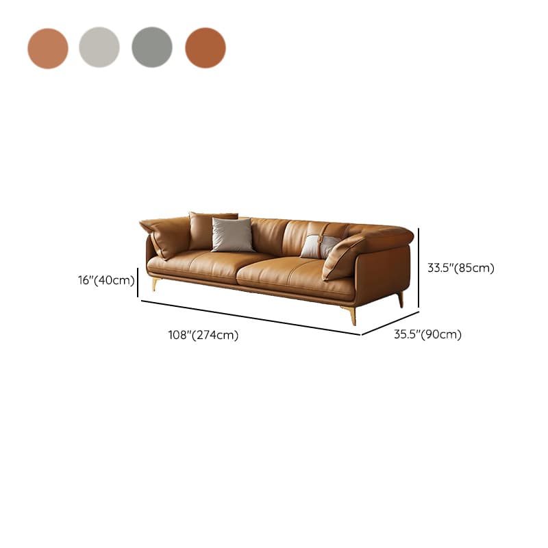 Casual Water Resistant Solid Color Sofa Couch in Grey/Citrus Color/Off-White, Flexible Seating for 4-seater/3-seater/for 2 - image 26
