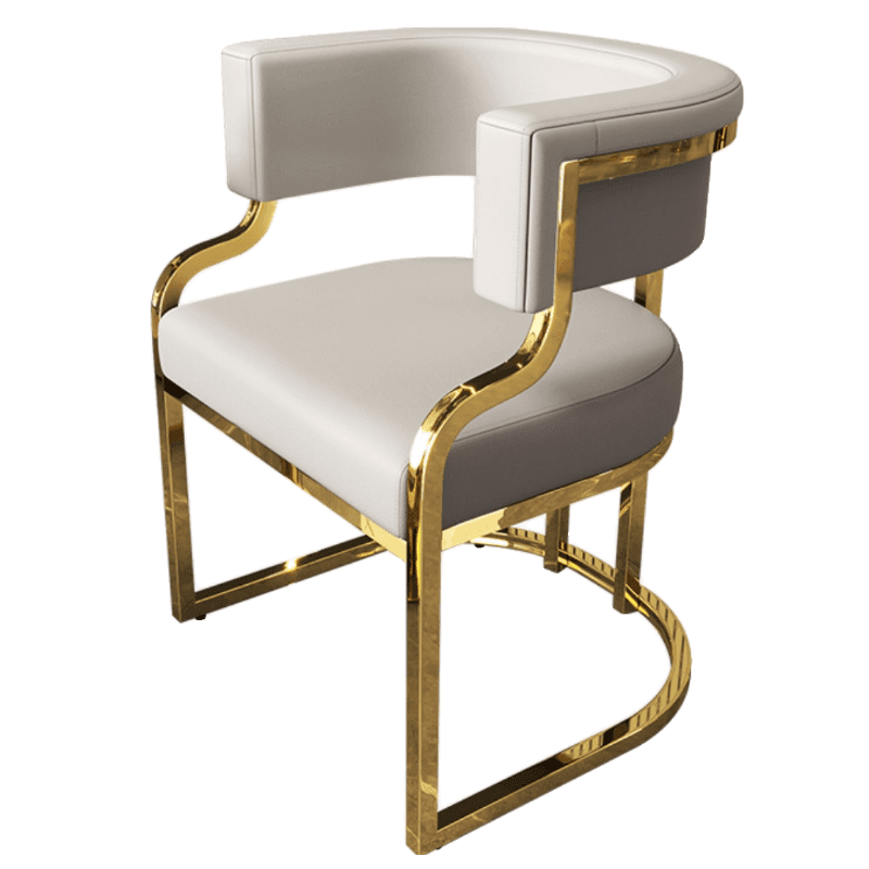 Secure Framed Gilded Arm Chair with Foot Pads - image 16